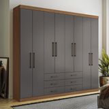 Guarda-Roupa Casal 8 Portas 6 Gavetas 238,80cm Master Santos Andirá