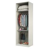 Guarda Roupa Closet Aberto 2 Cabideiros 80,4cm Prime Luciane Móveis