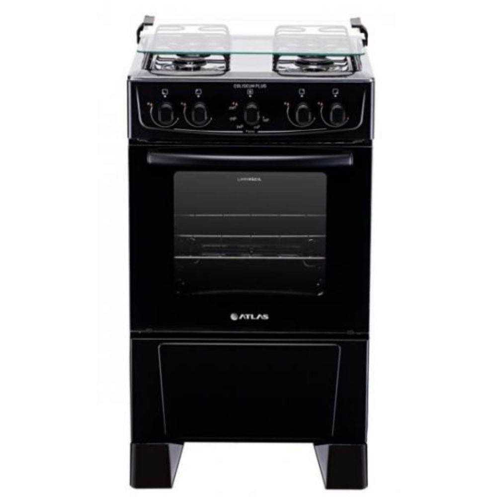 Fogão 4 Bocas Atlas Coliseum Plus Preto - 300000720