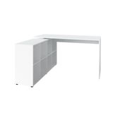 Mesa para Escritório Artany Nero Branco