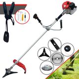 Roçadeira Cg430p Anmax À Gasolina 43cc 2hp 9.000rpm 5 Em 1 Com Carretel + Faca 2 Pontas + Faca 3 Pontas + Faca 40 Dentes + Escova De Aço Circular
