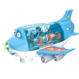 Brinquedo Avião Azul Masculino Educativo Infantil Musical