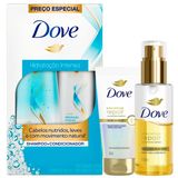 Kit Dove Hidratação Shampoo + Condicionador + Óleo E Sérum + Leave In Bond Intense Repair