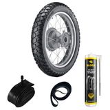 Pneu 120/90-17 64s Tr300 Vipal + Câmara + Cinta + Selante