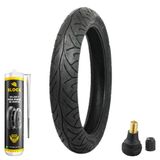 Pneu Yamaha Fazer 250 100/80-17 Tl Dianteiro Sport Demon Pirelli + Selante + Bico