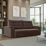 Sofá 3 Lugares Retrátil Reclinável 230cm Sued El Dorado Flash Estofados
