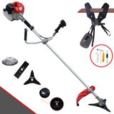 Roçadeira Multifuncional Anmax Cg430p-tb À Gasolina 2hp 43cc 9.000rpm Kit De Facas Extras 3 Pontas, Faca 80 Dentes E Escova De Aço 38 Cerdas
