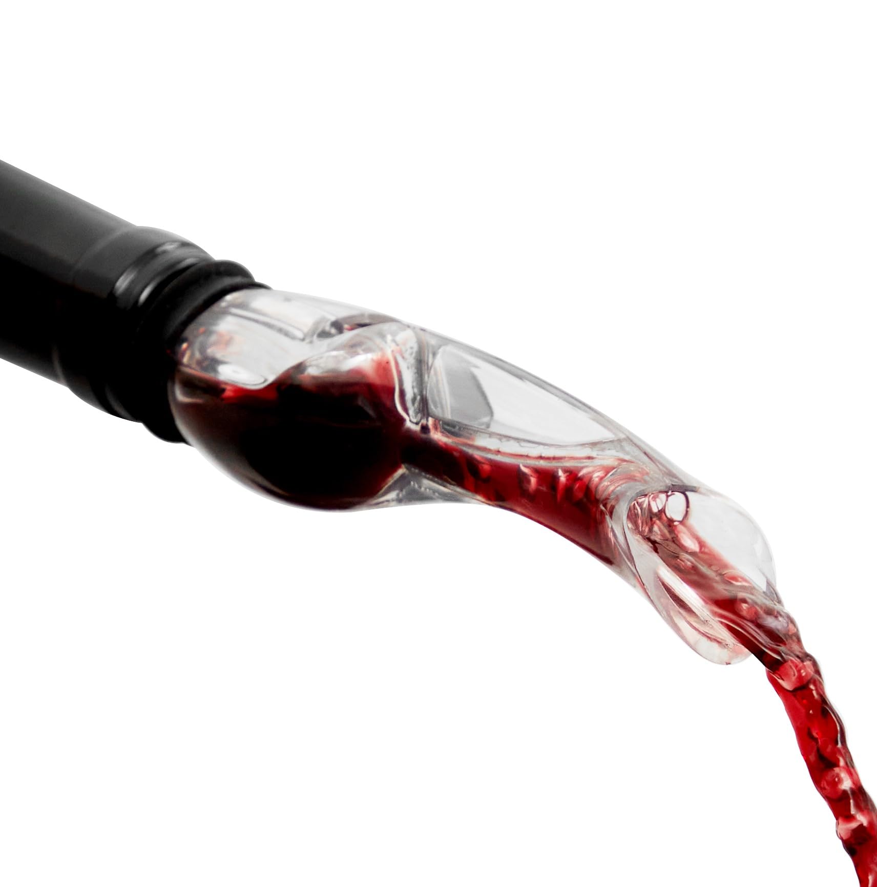 Wine Pourer True Aerating Com Tampa E Suporte Transparente Sem Bpa