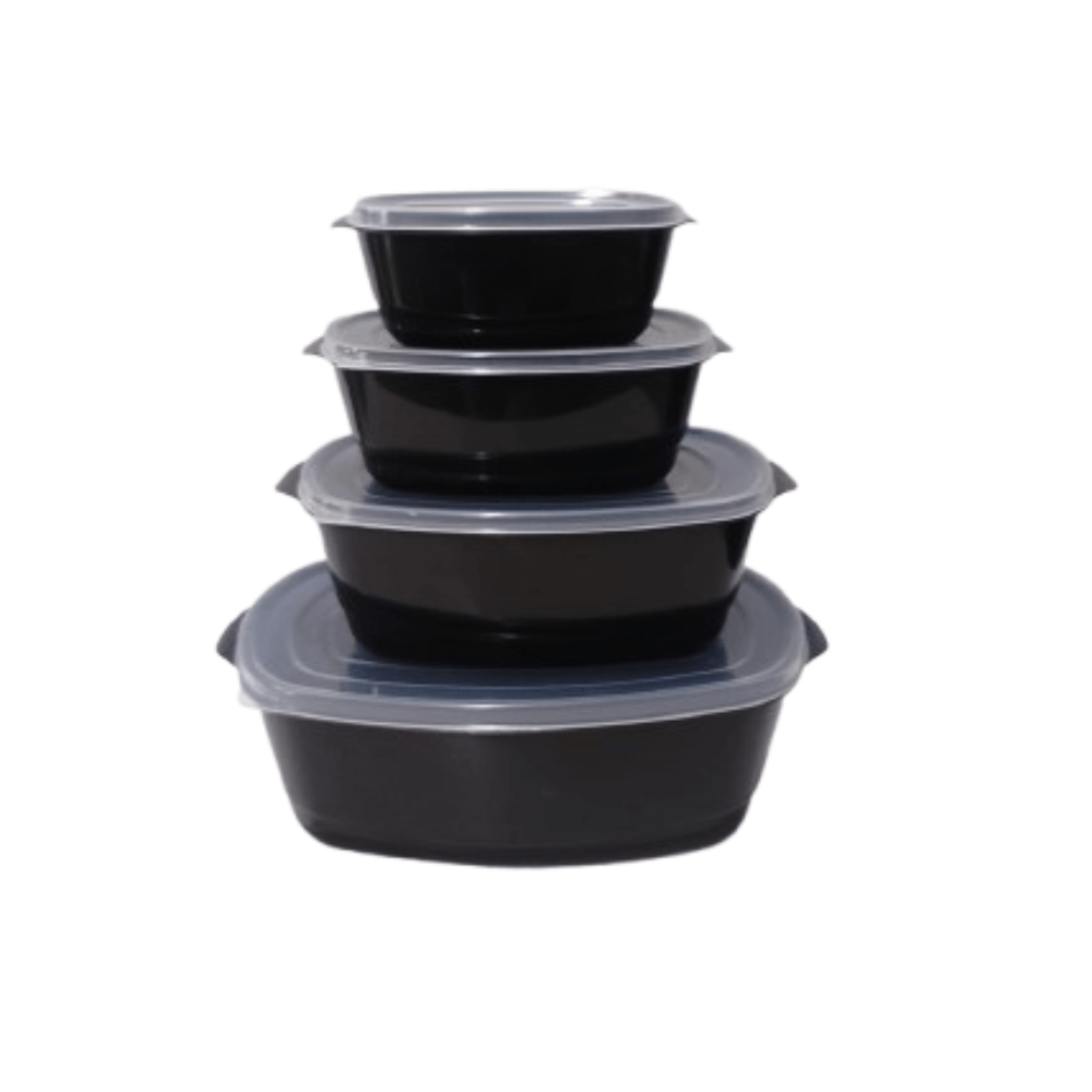 Jogo De Potes Multi Uso Retangular 4 Peças