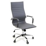 Cadeira De Escritório Esteirinha Giratória Ergonômica Alta - Cinza - 1