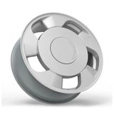 1 Roda Volcano V-10 Orbital Aro 18x6 Prata - Design Clássico