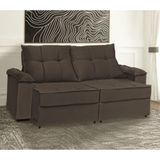 Sofá 3 Lugares Retrátil Reclinável 230cm Veludo Chile Estofados Maciel