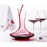 Conjunto De Decantador De Vinho Jbho Full Bottle Com 2 Taças De Vinho Tinto