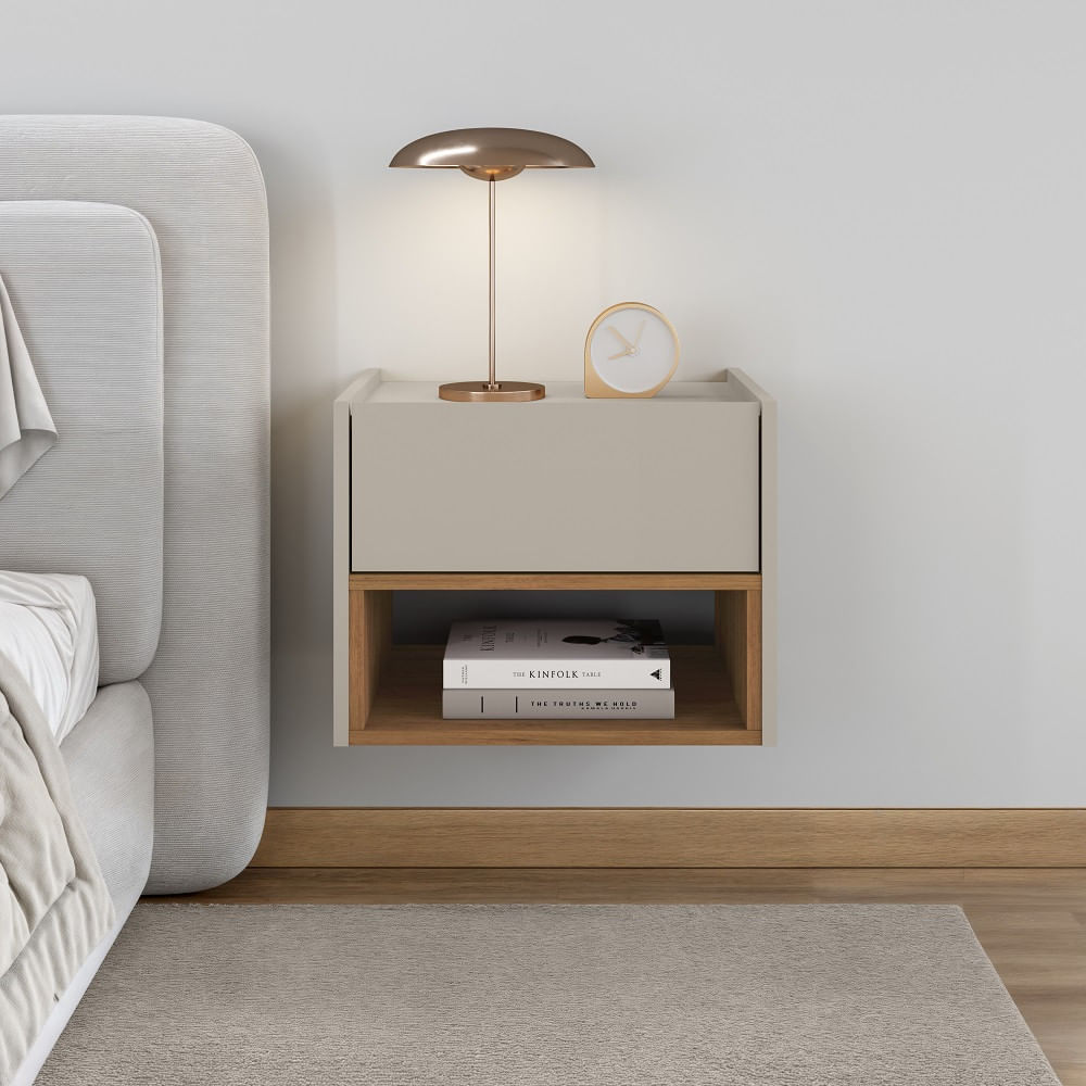 Mesa De Cabeceira Suspensa 1 Gaveta Florença Casa D