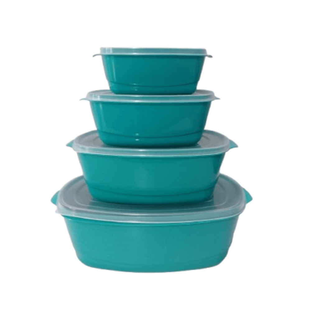 Jogo De Potes Multi Uso Retangular 4 Peças