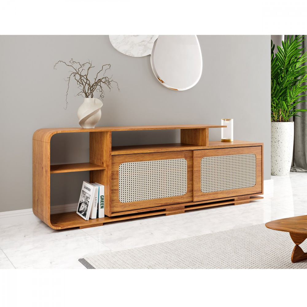 Rack Para Tv Até 75 Polegadas 2 Portas Suecia Viero