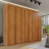 Guarda-roupa Casal 6 Portas 8 Gavetas Florianópolis 100% Mdf Cinamomo