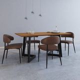 Conjunto Para Cozinha Com 4 Cadeiras Toronto Whisky/mel/preto