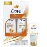 Kit Dove Nutrição Shampoo 350ml + Condicionador 175ml + Leave In Bond Intense Repair 50ml