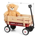 Folheto De Rádio Toy Wagon My 1st Steel &amp; Wood Com Ursinho De Pelúcia Para Crianças