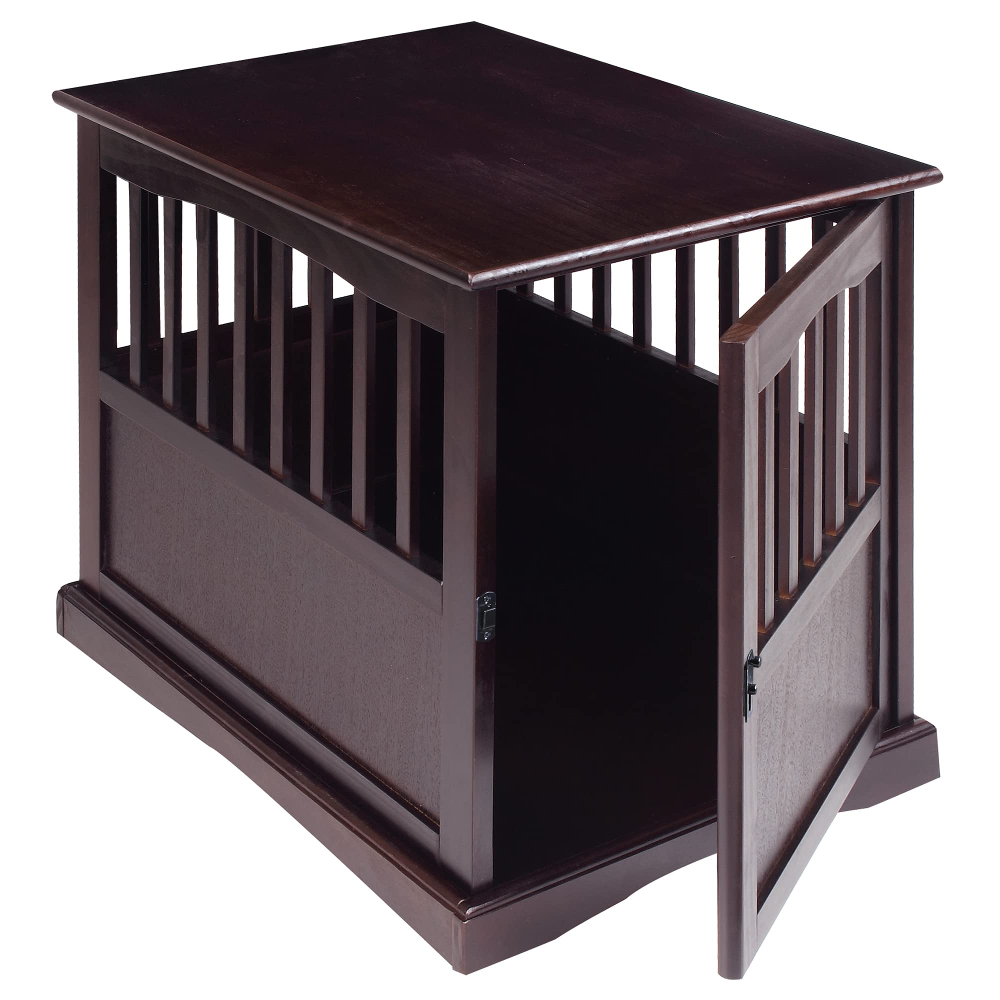 Pet Crate Casual Home Wooden Medium End Table Espresso