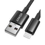 Cabo Lightning Anker Premium De Nylon Trançado Duplo De 1 M Preto