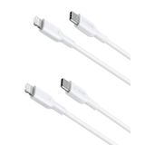Cabo Usb C Para Lightning Anker Powerline Ii, Pacote Com 2 Pés