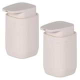 2x Dispenser Saboneteira Sabonete Liquido Ou Aura Bege