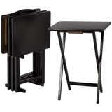 Mesa De Jantar Para Tv, Amazon Basics, Dobrável Com Armazenamento, Conjunto De 4