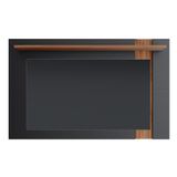 Painel Suspenso Extensível Leme Preto Fosco-noce Milano Para Tv Até 70? - Colibri Preto Fosco-noce Milano