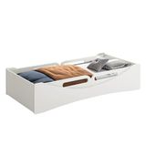 Cama Evolutiva Luna Branco Fosco Com 2 Kits Proteção Lateral Usinada E Colchão D20 - Reller Móveis Branco Fosco