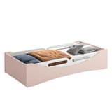 Cama Evolutiva Luna Rosa Fosco, 2 Kits Proteção Lateral Usinada E Colchão D20 - Reller Móveis Rosa Fosco