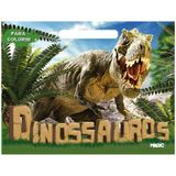 Livro Infantil Colorir Meu Blocão Dinossauros 48pgs