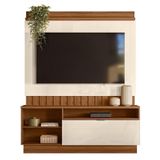 Estante Home Diamantina 150cm Amêndoa-off White Para Tv Até 60? - Mobler Amêndoa-off White