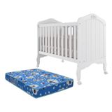 Berço Mini Cama Harmonia Branco Com Colchão Physical - Permóbili Baby Branco