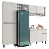 Cozinha Modulada Completa 4 Peças Vanessa Branco Ajl