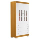 Guarda Roupa Infantil New Katatau 2 Portas E 3 Gavetas Branco Fosco-savana - Reller Móveis Branco Fosco-savana