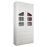 Guarda Roupa Infantil Eloisa 2 Portas E 3 Gavetas Branco - Phoenix Baby Branco