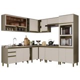 Cozinha Completa De Canto 11 Peças Connect Duna-cristal - Móveis Henn Duna-cristal