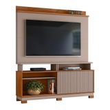 Estante Home Theater Dallas 1.6 Grigio-cinamomo Mel Para Tv Até 70? - Mobler Grigio-cinamomo Mel