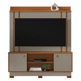 Estante Home Fremont 160cm Cinamomo Mel-grigio Fosco Para Tv Até 65? - Mobler Cinamomo Mel-grigio Fosco