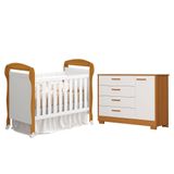 Jogo De Quarto Infantil Cômoda Zaki E Berço Mini Cama Danny Branco Fosco-savana - Reller Móveis Branco Fosco-savana
