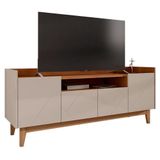 Rack Bancada Adria 158cm Off White-cedro Para Tv Até 60? - Casa D Off White-cedro