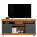 Rack Bancada Yara Noce Milano-preto Fosco Para Tv Até 47? - Colibri Noce Milano-preto Fosco