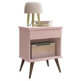 Mesa De Apoio Infantil Retrô Melinda Com 1 Gaveta Rosê - Phoenix Baby Rosê