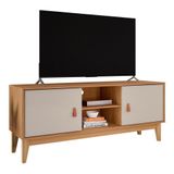 Rack Bancada Safira Plus 135cm Cedro-off White Para Tv Até 60? - Casa D Cedro-off White