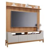 Estante Home Moema Off White-nature Para Tv Até 70? - Permóbili Off White-nature