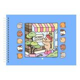 Livro De Colorir Capa Dura Bobbie Goods 50 Folhas Azul