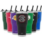 Simples Moderno NBA 30oz Tumbler com Tampa Flip e Palha Isolada Aço Inoxidável Viagem Caneca Clássica