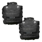 2 Bolsas Mochila Impermeável 20-25 L Alforge Lateral Univ.